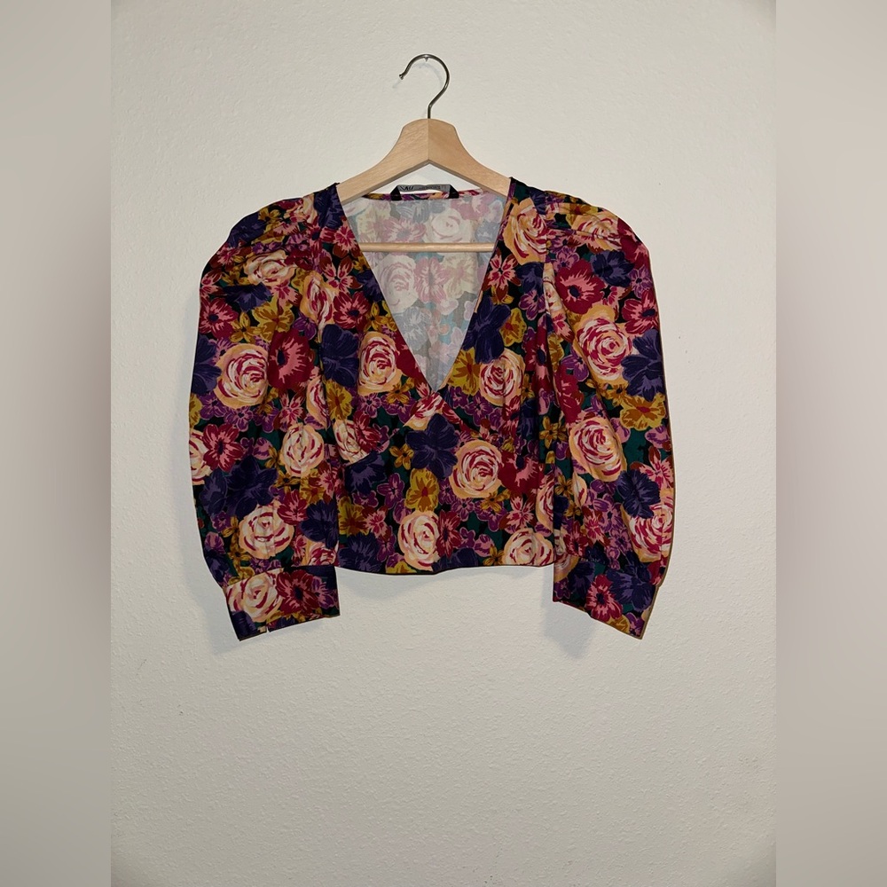 Zara Floral Printed Top